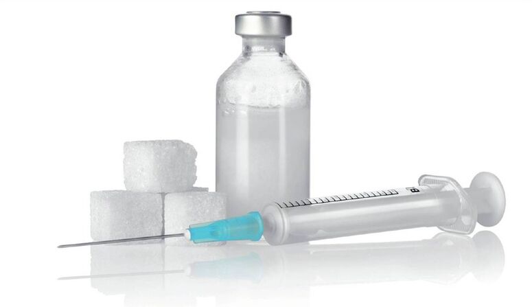 Insulin injection - the main treatment of type 1 diabetes